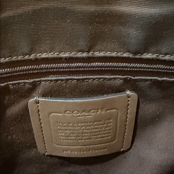 Coach Tan and Brown Signature Tote